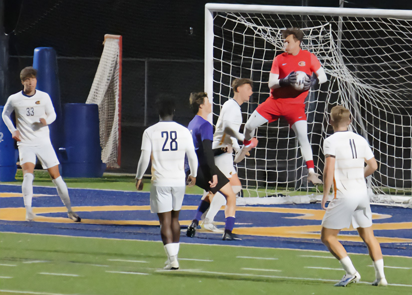 Charlie Mroz with UW- Eau Claire Mens Soccer