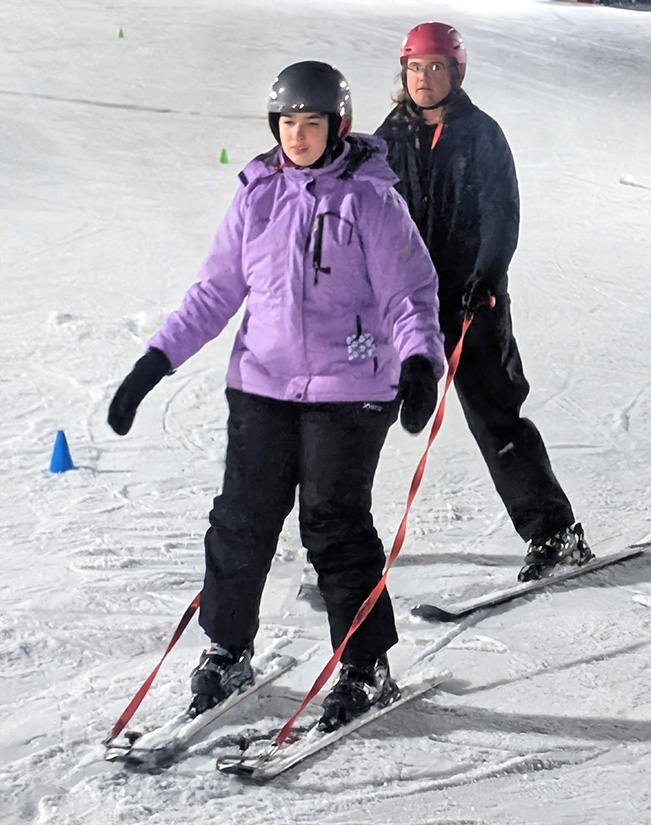 Stephanie Catozzi skiing at Alpine Valley - Feb 2026